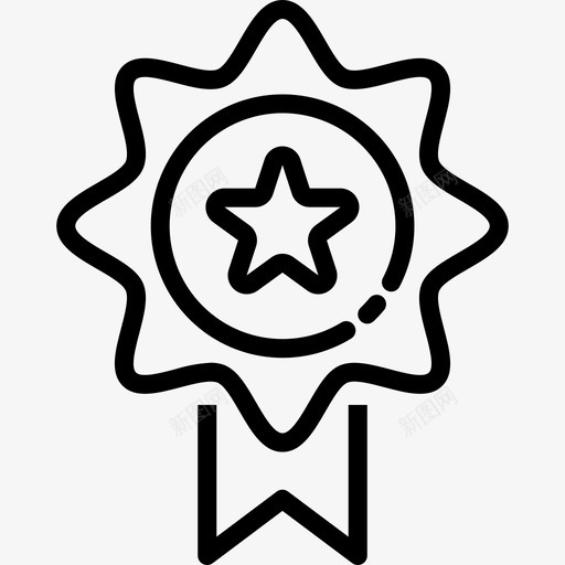 奖章奖赏和奖章直系的图标svg_新图网 https://ixintu.com 奖章 奖赏 直系