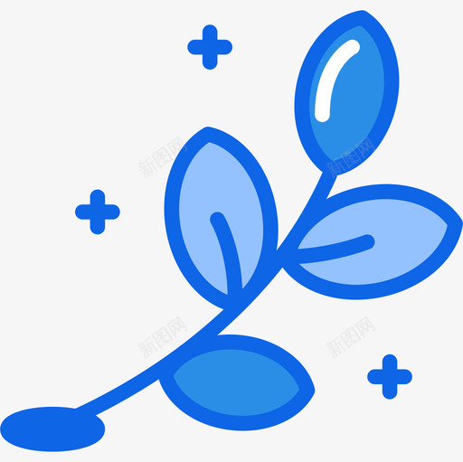 Branch假日43蓝色图标svg_新图网 https://ixintu.com Branch 假日 蓝色