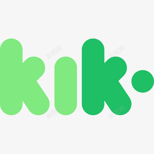 Kik社交媒体标识4扁平图标svg_新图网 https://ixintu.com Kik 扁平 社交媒体标识4