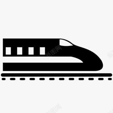 火车子弹头列车火车站图标图标