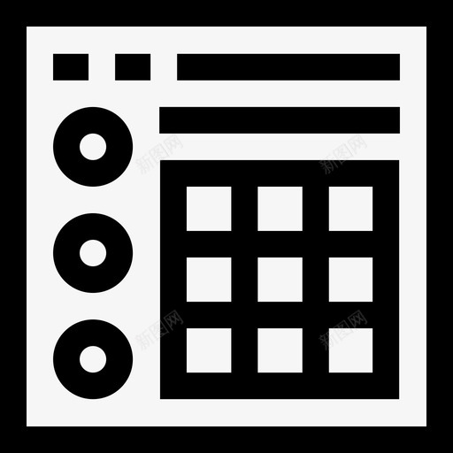DJ音乐和乐器12直系图标svg_新图网 https://ixintu.com DJ 乐器 直系 音乐