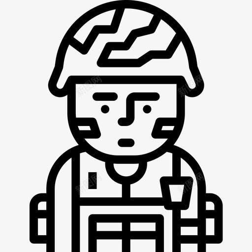 士兵职业人化身5直系图标svg_新图网 https://ixintu.com 人化 化身 士兵 直系 职业