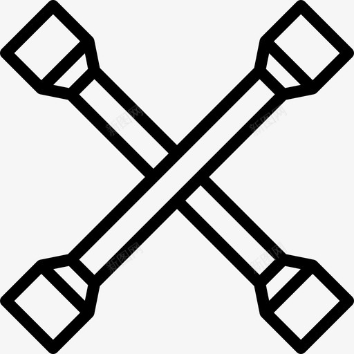54号工具直线扳手图标svg_新图网 https://ixintu.com 54号 工具 扳手 直线