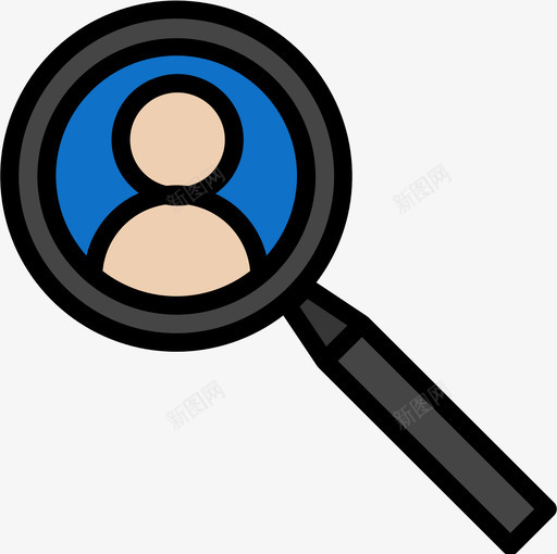 观众商业290线性色彩图标svg_新图网 https://ixintu.com 商业 线性 色彩 观众