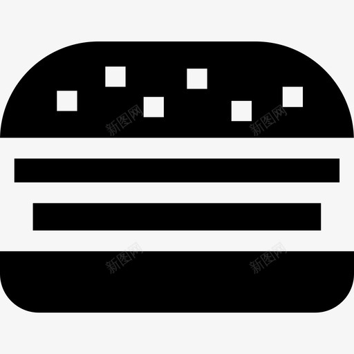 汉堡面包店59填充图标svg_新图网 https://ixintu.com 填充 汉堡 面包店