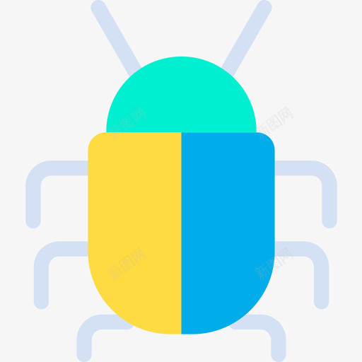 Bug接口62扁平图标svg_新图网 https://ixintu.com Bug 扁平 接口