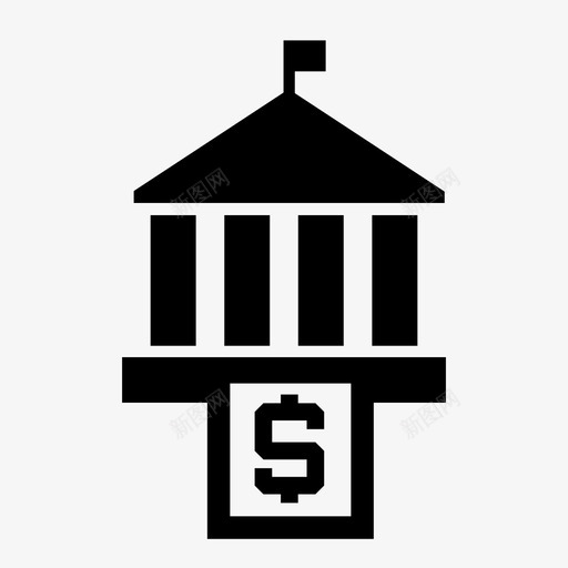 政府收入预算经济图标svg_新图网 https://ixintu.com 收入 政府 经济 营业税 财政 货币 预算