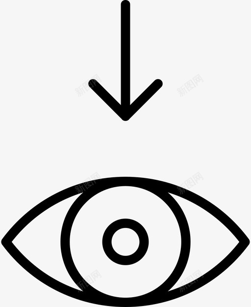 眼近视图标svg_新图网 https://ixintu.com 网薄