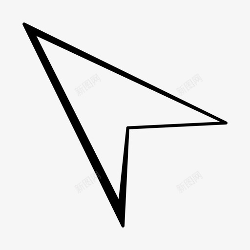 箭头光标方向图标svg_新图网 https://ixintu.com 光标 指针 方向 箭头