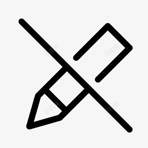 不编辑钢笔铅笔图标svg_新图网 https://ixintu.com 不编辑 轮廓图标 钢笔 铅笔