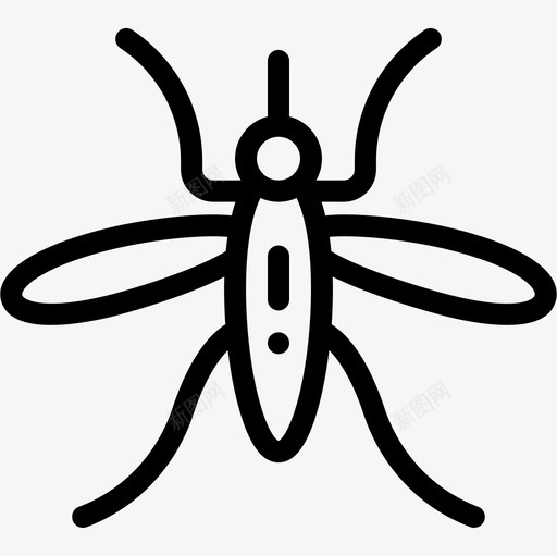 蚊子昆虫11直系图标svg_新图网 https://ixintu.com 昆虫 直系 蚊子