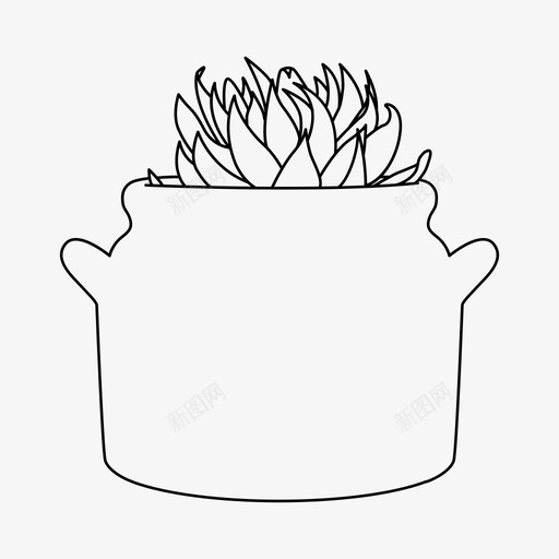 盆栽植物植物仙人掌图标svg_新图网 https://ixintu.com 仙人掌 仙人掌收藏 植物 盆栽植物 绿叶
