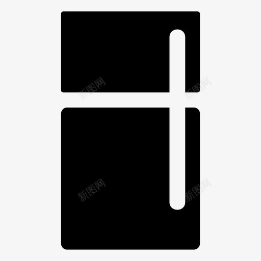 冰箱冷冻厨房图标svg_新图网 https://ixintu.com 冰箱 冷冻 厨房
