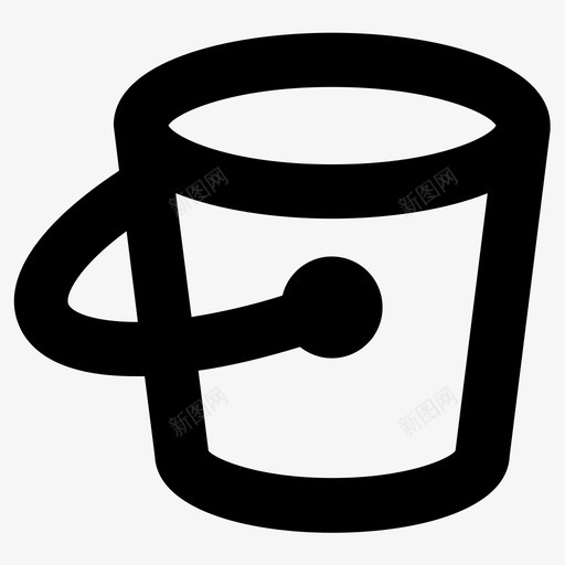 桶运载容器图标svg_新图网 https://ixintu.com 容器 空桶 运载