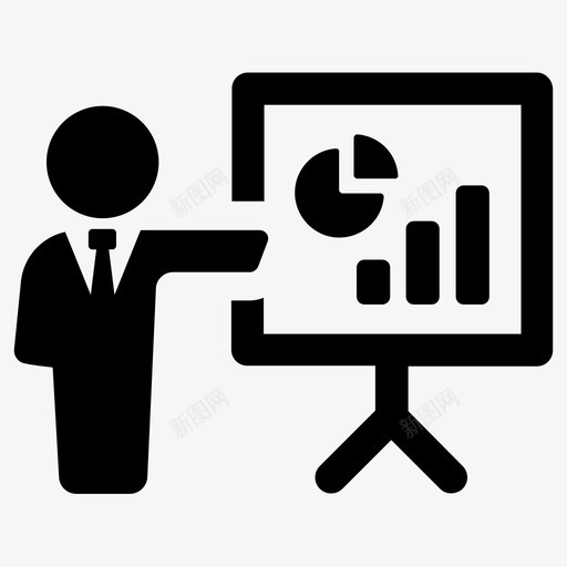 统计分析董事会图标svg_新图网 https://ixintu.com 分析 商业统计 图表 统计 董事会