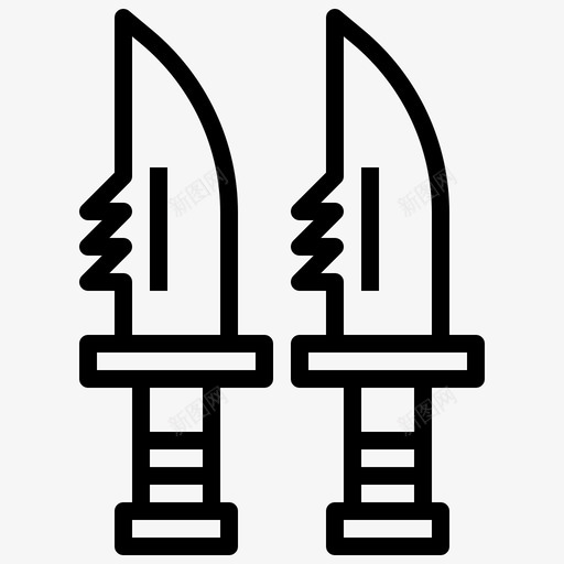 刀切德克图标svg_新图网 https://ixintu.com 军事元素 刀 切 德克 杂项 武器