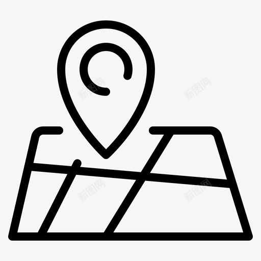 目的地位置地图图标svg_新图网 https://ixintu.com 位置 地图 地图位置 地点 大头针 目的地