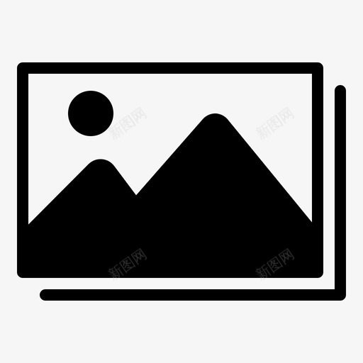 添加相册图标svg_新图网 https://ixintu.com 图像 图片 日历 添加 照片 相册 绘画