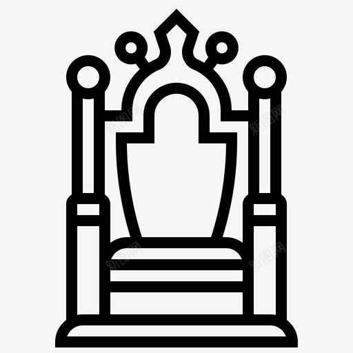 王位长沙发皇室图标svg_新图网 https://ixintu.com 中世纪 君主 沙发 王位 皇室 长沙