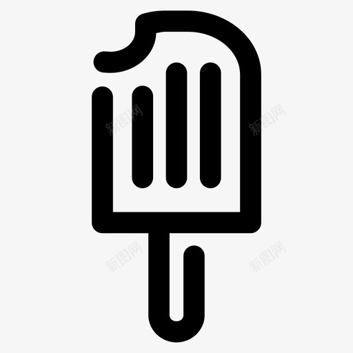 冰淇淋冰淇淋蛋卷冰棒图标svg_新图网 https://ixintu.com 其他 冰棒 冰淇淋 蛋卷