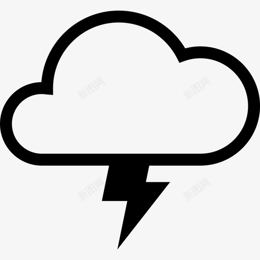 天气库-30方案一-打雷svg_新图网 https://ixintu.com 天气库-30方案一-打雷