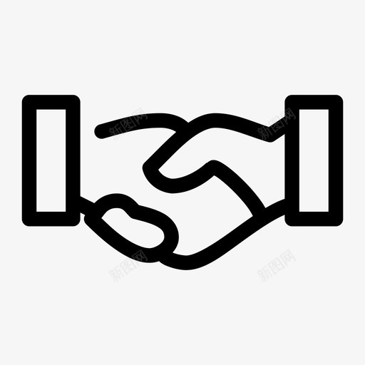 协议商务握手图标svg_新图网 https://ixintu.com 12个 介质 会议 协议 商务 握手 间隙 随机