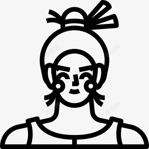 裁缝师时尚达人图标svg_新图网 https://ixintu.com 化身 女人 年轻人 时尚 裁缝 设计师 达人