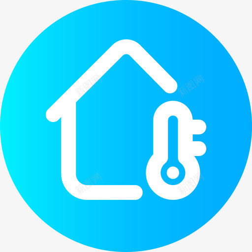 循环供暖房地产图标svg_新图网 https://ixintu.com 供暖 循环 房地产