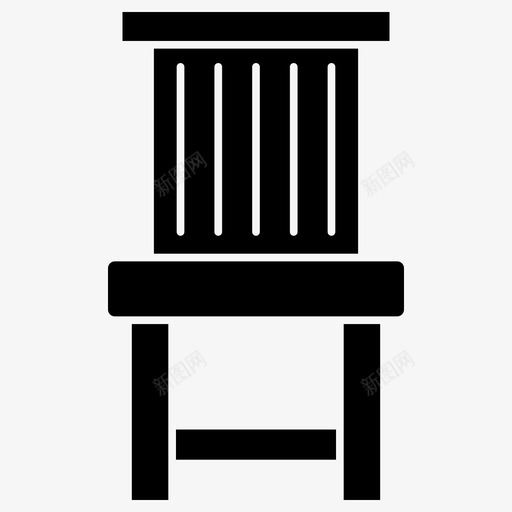 椅子家具木制椅子图标svg_新图网 https://ixintu.com 图标 字形 家具 木制 椅子