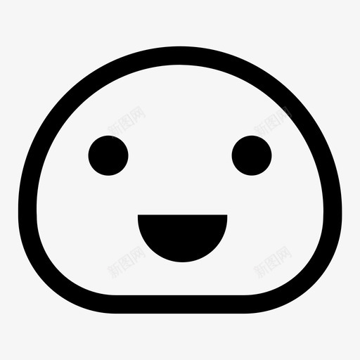 快乐的脸情绪表情图标svg_新图网 https://ixintu.com 乐的 传染 快乐 情绪 游戏 满足 表情