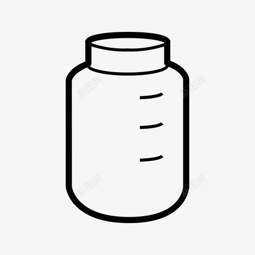 塑料罐量具厨房图标svg_新图网 https://ixintu.com 厨房 塑料 量具