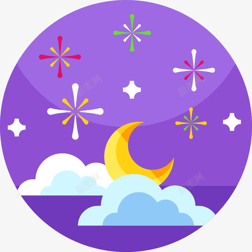 烟花新年51平淡图标svg_新图网 https://ixintu.com 平淡 新年 烟花