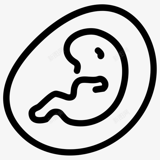 胎儿卵巢中的婴儿胚胎图标svg_新图网 https://ixintu.com 中的 卵巢 女性 婴儿 怀孕 生育 符号 胎儿 胚胎 能力 试管婴儿