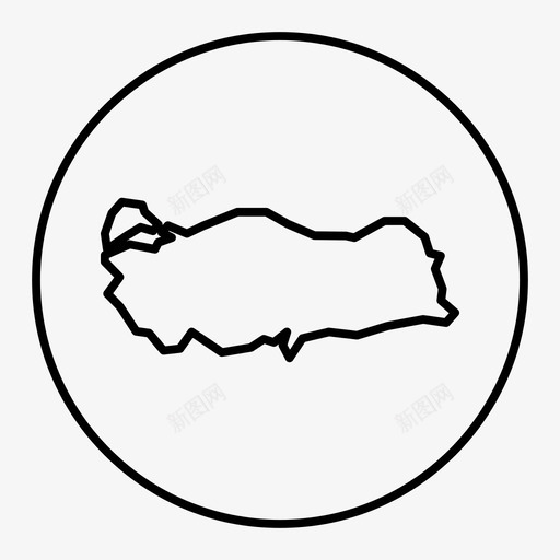 土耳其地图亚洲伊斯坦布尔图标svg_新图网 https://ixintu.com 亚洲 伊斯坦布尔 土耳其 地图