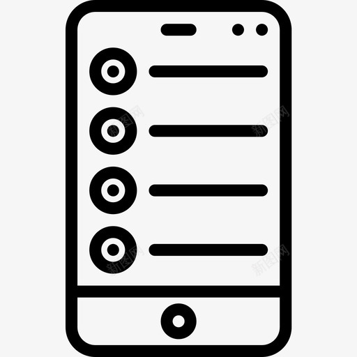 智能手机动作和提醒5线性图标svg_新图网 https://ixintu.com 动作和提醒5 智能手机 线性