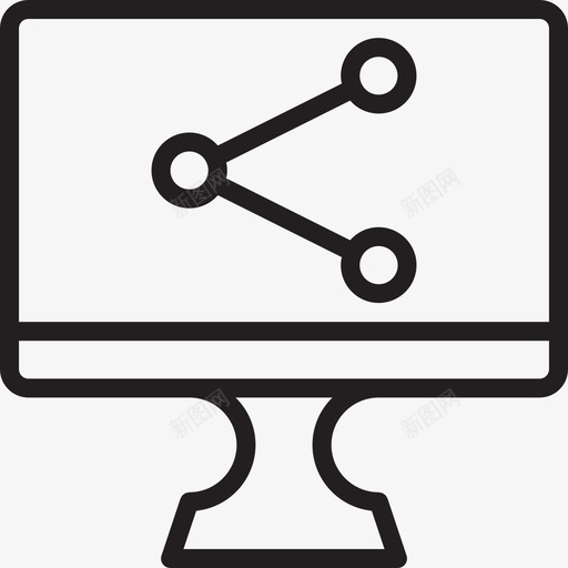 共享计算机显示器3线性图标svg_新图网 https://ixintu.com 共享 显示器 线性 计算机