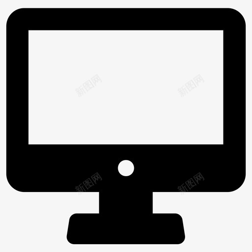 电脑设备显示器图标svg_新图网 https://ixintu.com 屏幕 显示器 电脑 设备