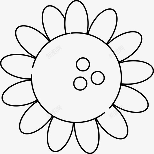 向日葵大自然图标svg_新图网 https://ixintu.com 向日葵 大自然