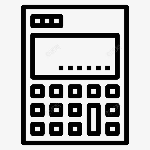计算器账户投资图标svg_新图网 https://ixintu.com 办公室 投资 摩托车 统计 计算器 账户 轮廓