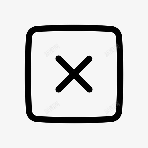 删除按钮取消关闭图标svg_新图网 https://ixintu.com 关闭 删除 删除按钮 取消 流行图标圆线