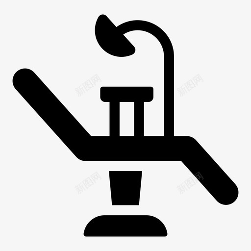 牙科椅牙医办公室图标svg_新图网 https://ixintu.com 办公室 牙医 牙科椅 牙纹 牙齿
