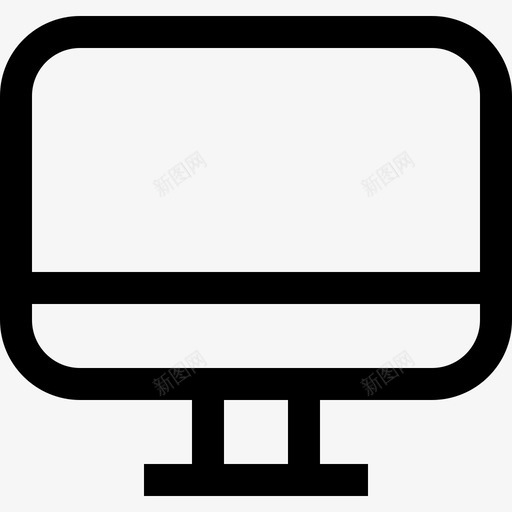 计算机基础4线性图标svg_新图网 https://ixintu.com 基础4 线性 计算机