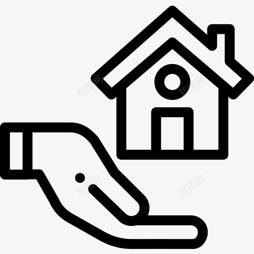 房屋保险26直系图标svg_新图网 https://ixintu.com 保险 房屋 直系