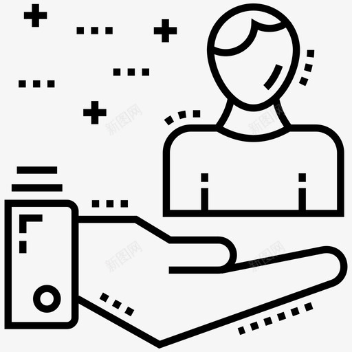 客户关怀企业员工业务优惠图标svg_新图网 https://ixintu.com 业务优惠 企业员工 客户关怀 客户帮助 生活技能线图标