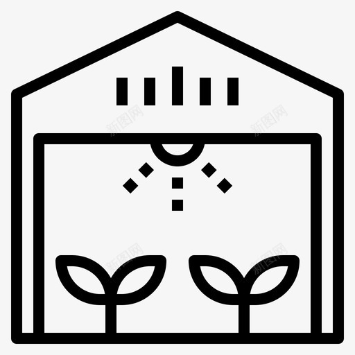 谷仓农业建筑图标svg_新图网 https://ixintu.com 农业 农场 建筑 耕作 花园 谷仓