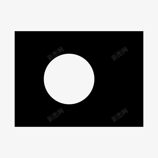 帕劳旗国家世界旗帜图标svg_新图网 https://ixintu.com 世界旗帜 国家 帕劳旗