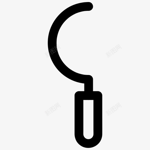 收割农业镰刀图标svg_新图网 https://ixintu.com 农业 图标 基本 尺寸 工具 所有 收割 镰刀
