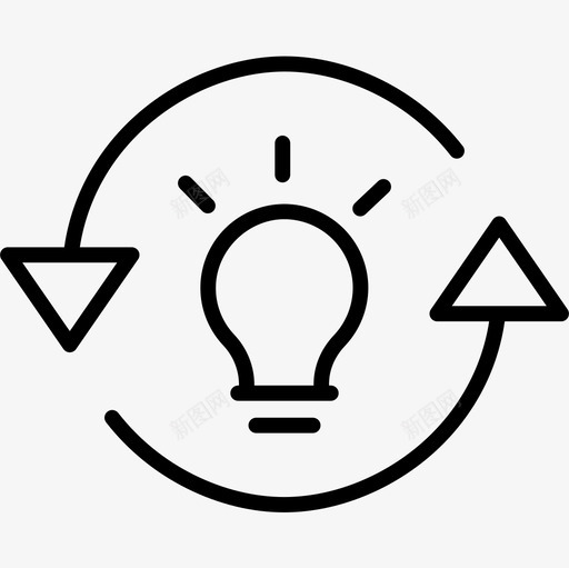 思想商业和管理4线性图标svg_新图网 https://ixintu.com 商业和管理4 思想 线性