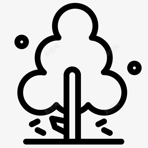大自然松树春天图标svg_新图网 https://ixintu.com 大自然 季节 春天 松树 树木
