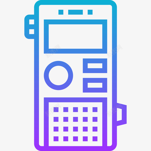 录音员记者3梯度图标svg_新图网 https://ixintu.com 录音员 梯度 记者